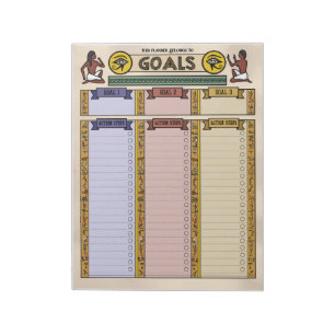 Eye of Horus Zielplaner Individuelles Notizbuch Notizblock