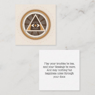Eye Of Providence Protection Pass Along Cards Telefonnummerkarte