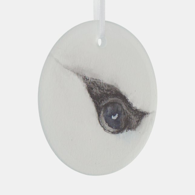 Eye of the Albatross – Gaze Collection Ornament Aus Glas (Vorderseite Rechts)