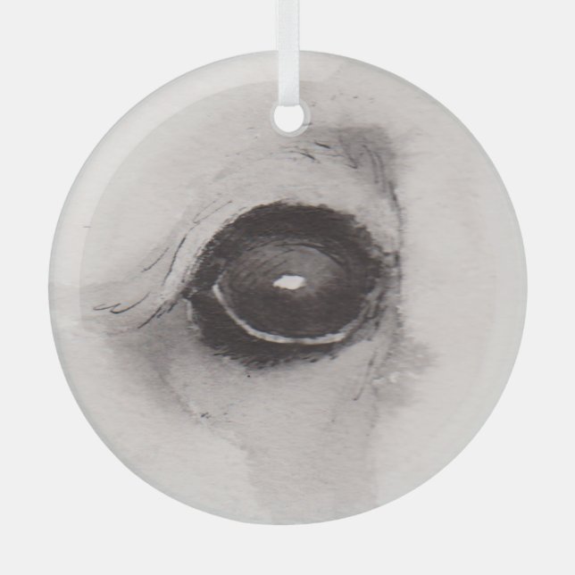 Eye of the Bear – Gaze Collection Glass Ornament (Vorderseite)