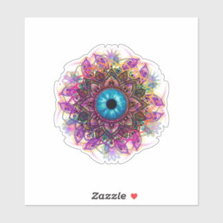 Eye of the Beholder Mandala - Aufkleber