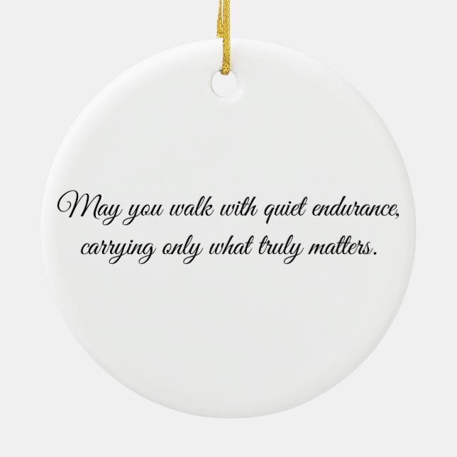 Eye of the Camel – Gaze Collection Ceramic Ornamen Keramik Ornament (Hinten)