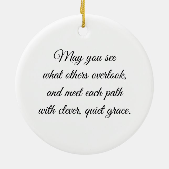 Eye of the Fox – Gaze Collection Keramik Ornament (Hinten)