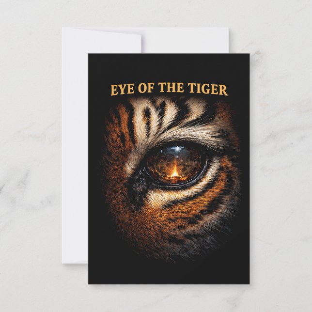 Eye of the Tiger Dankeskarte (Vorderseite)
