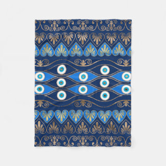 Eye-Ornament Fleecedecke