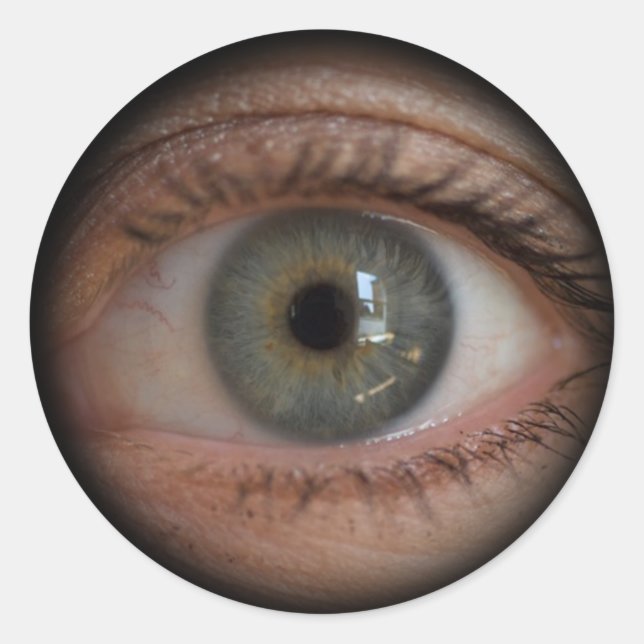 Eye Peephole Funny Sticker (Vorderseite)