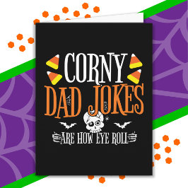 Eye Roll Joke Halloween Corny Vater Jokes Hallowee Karte