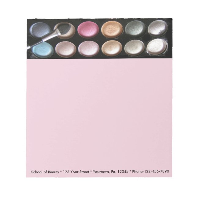 Eye Shadow Editor Notizblock (Vorderseite)