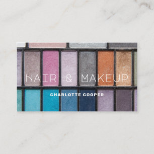 Eye Shadow Hair Makeup Visitenkarte