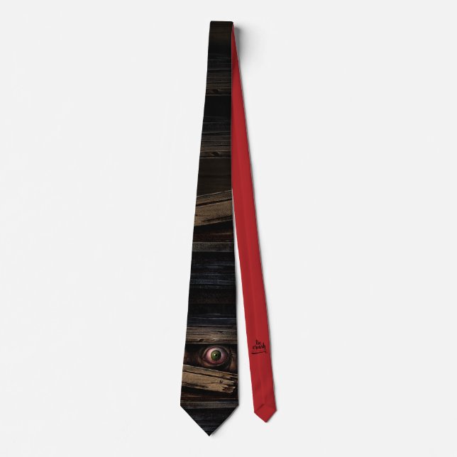 Eye siehst Sie Halloween Horror Necktie Design Krawatte (Vorderseite)