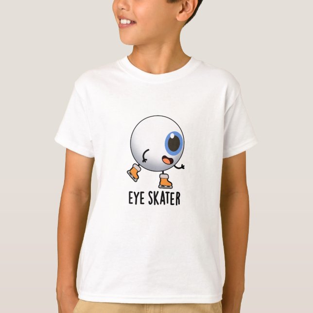 Eye Skater Funny Ice Skaten Puff T-Shirt (Vorderseite)