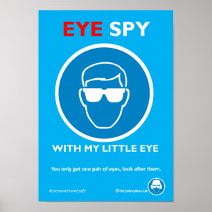 Eye Spy Safety Brillen Poster