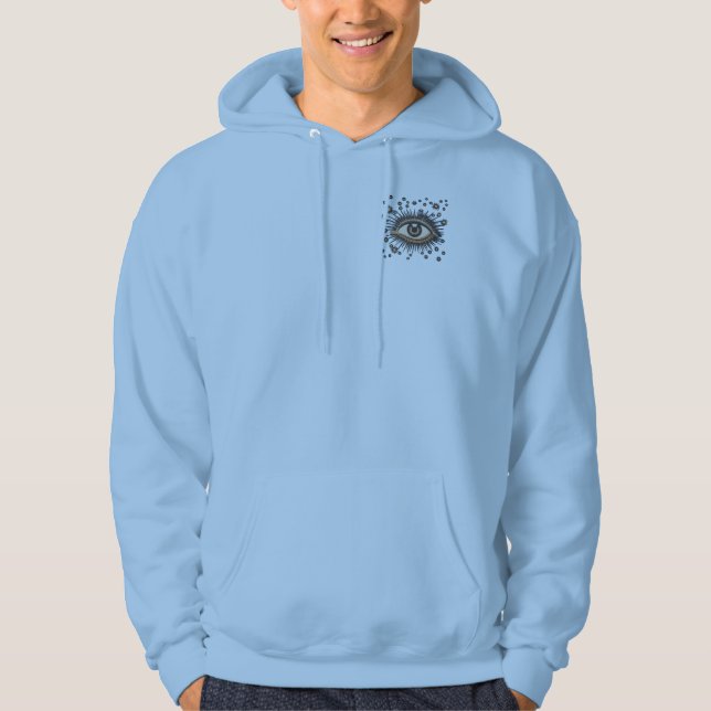 Eye Stars Moon Celestial Nouveau Hoodie (Vorderseite)