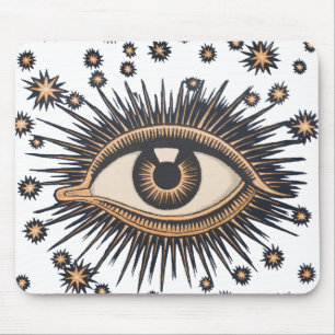 Eye Stars Moon Celestial Nouveau Mousepad