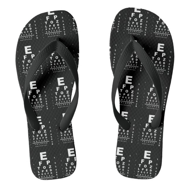 Eye Test Chart Flip Flops (Fußbett)