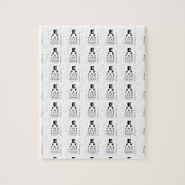 Eye Test Chart Puzzle (Vertikal)