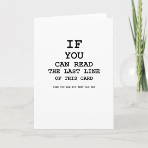 Eye Test Funny Birthday Card Karte