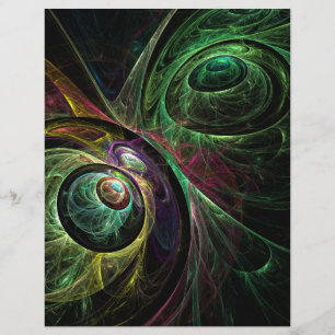 Eye-to-Eye-Flugblatt mit abstrakter Kunst Flyer