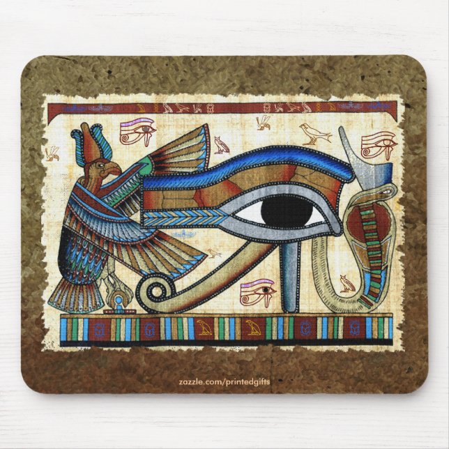 EYE VON HORUS, WADJET ägyptische Mousepad (Vorne)