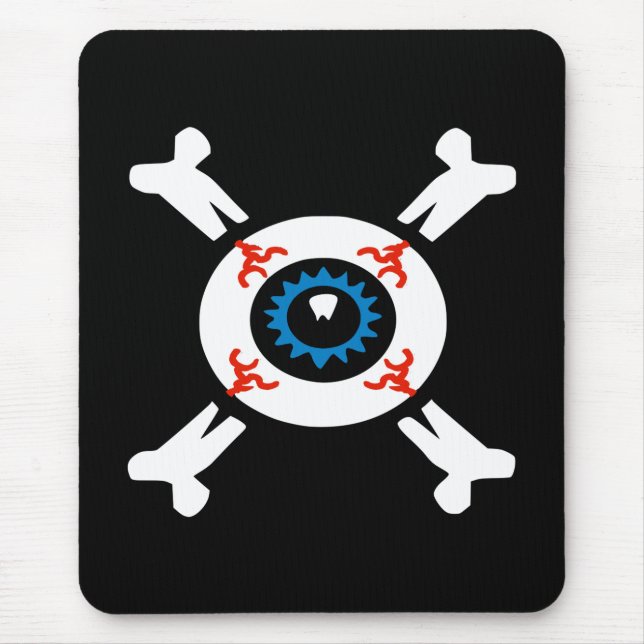 Eyeball-and-Crossbones Mousepad (Vorne)