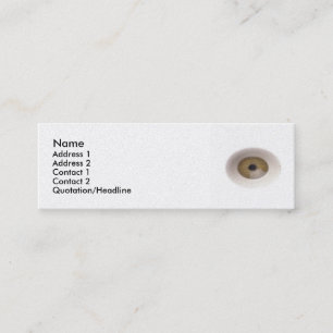Eyeball Business Card Mini Visitenkarte