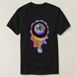 Eyeball Cry Rainbow Tears Graffiti Paint Tropfen T-Shirt