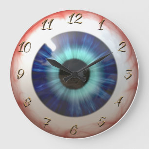 Eyeball Große Wanduhr