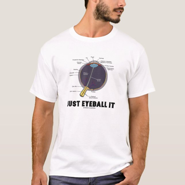 Eyeball It Anatomische Ratschläge Augen Geek Spaß T-Shirt (Vorderseite)