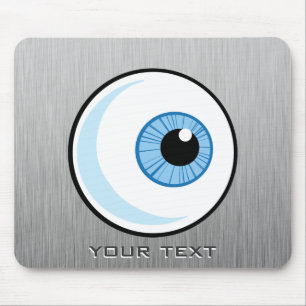 Eyeball; Metallaussehen Mousepad