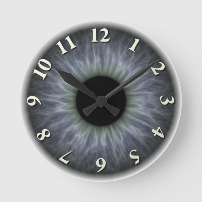Eyeball Runde Wanduhr (Vorderseite)