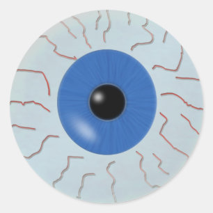 Eyeball-Sticker Runder Aufkleber