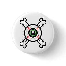 Eyeball und Crossbones für helle Hintergründe