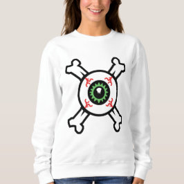 Eyeball und Crossbones (helle Hintergründe) Sweats Sweatshirt
