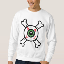 Eyeball und Crossbones (helle Hintergründe) Sweatshirt