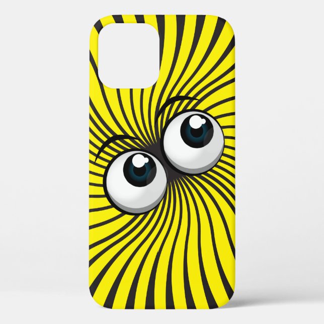 Eyeballmanie auf gelb Case-Mate iPhone hülle (Rückseite)