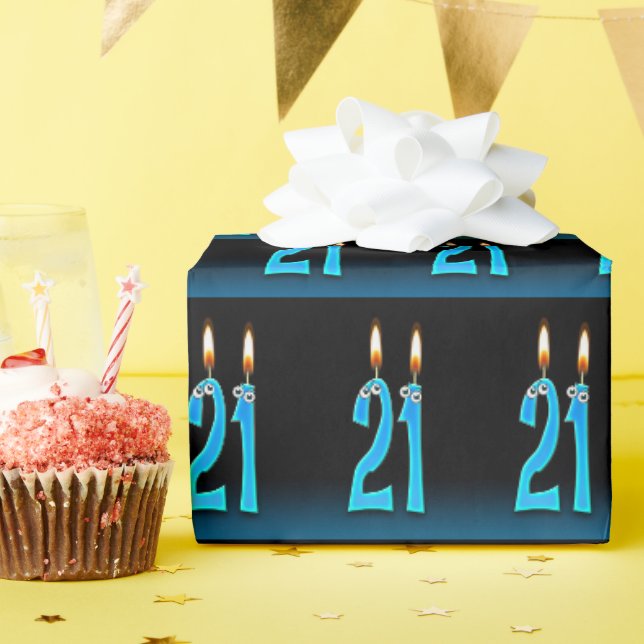 Eyeballs auf 21. Geburtstagskandalen Geschenkpapier (Geburtstagsparty)