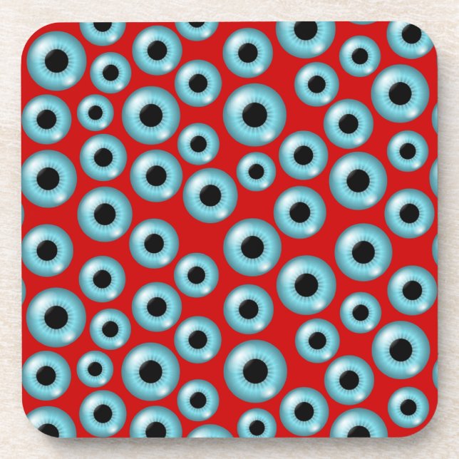 Eyeballs Getränkeuntersetzer (Vorderseite)