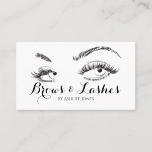 Eyebrows & Eyelash Extensions Salon Visitenkarte