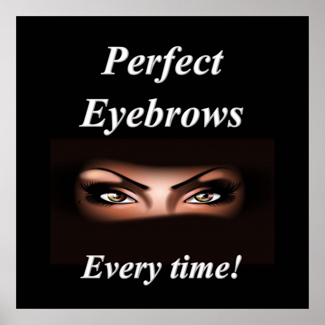 Eyebrows Haircut Sale Poster Matte (Vorne)