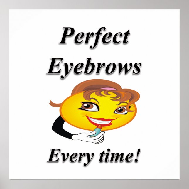 Eyebrows Haircut Sale Poster Matte (Vorne)