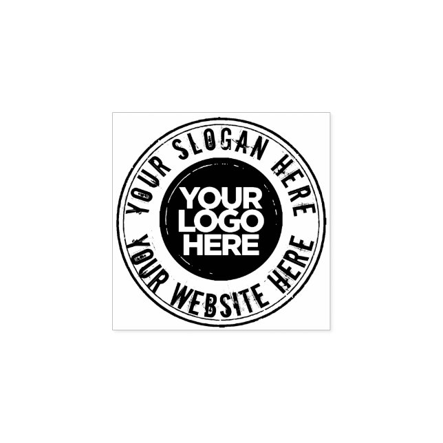 Eyecatching kühl gestört rund Personalisiert Gummistempel (Prägung)