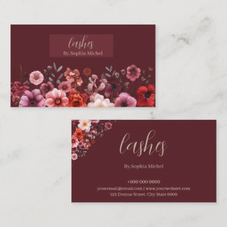 Eyelash Artist Business Card - Elegant & professio Visitenkarte