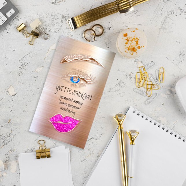 Eyelash Brow Makeup Logo QRCode Lip Rose Rosa Visitenkarte (
by luxury_luxury
Eyelash Brow Makeup Logo QRCode Lip Rose Pink Business Card)