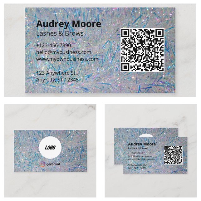 Eyelash Brows Lash Tech Visitenkarte (Eyelash Brows Lash Tech Business Card
)