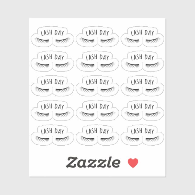 Eyelash Ernennung Beauty Salon Bujo Planer Aufkleber (Blatt)