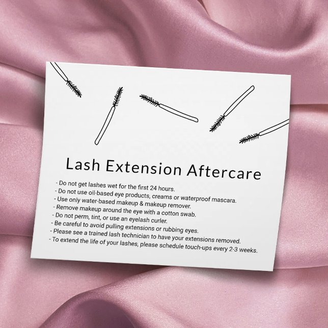 Eyelash Extension Aftercare Hand gezeichnet Minima Flyer (Von Creator hochgeladen)