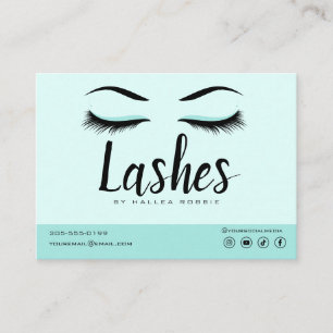 Eyelash Extension Aftercare Instructions Lash Logo Visitenkarte
