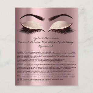 Eyelash Extension Liability Waiver Eyes Rosen Spar Flyer