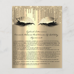 Eyelash Extension Liability Waiver Funkelnd Glam Flyer