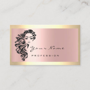 Eyelash Extension Makeup Artist Haar Salon Frame Visitenkarte